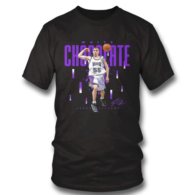 Chocolate Sacramento Kings Jason Williams White Signature T-Shirt Gift For Men Women 2