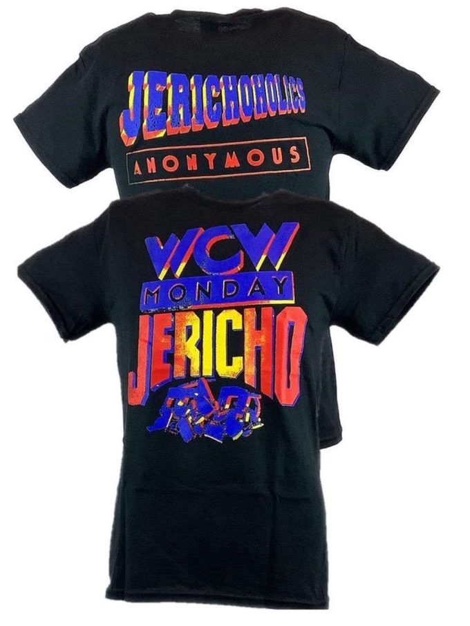 Chris Jericho Wwe Monday Night Raw Jericholic Men S Black T-Shirt: Iconic Wrestling Gear 5