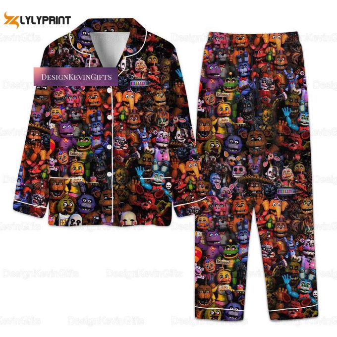 Christmas 5Naf Pajamas, Five Nights At Freddy Pyjamas, Five Nights At Freddy