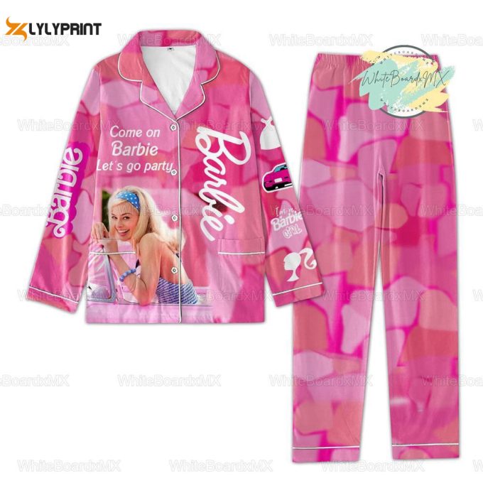 Christmas Barbe Pajamas, Barbe Pyjamas, Come On Barbi Pajama Set Women, Lets Go Party Pajamas, Barbi Girl Pajamas 1