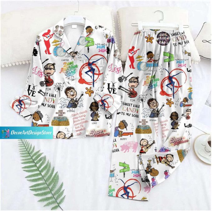 Christmas Dmb Pajamas Set, Dave Matthews Pajamas, Dave Matthews Band Pyjamas 2