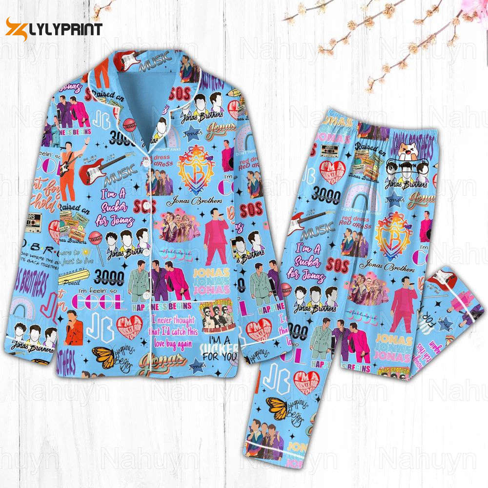 Christmas Jo.nas Brothers Pjs Set, Joe Jonas Thick Pajamas, Jo.nas Brothers Pyjamas, Jonas Tour Night Pjs Christmas Jo.nas Brothers Pjs Set, Joe Jonas Thick Pajamas, Jo.nas Brothers Pyjamas, Jonas Tour Night Pjs