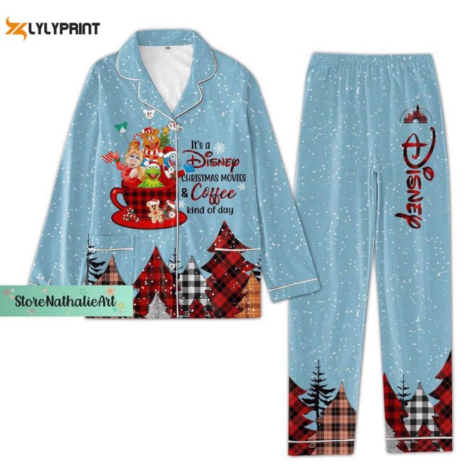 Christmas Pajamas Set, Pooh Bear Women Pajamas, Cute Bear Thick Pajamas, Disney Bear Pyjamas 1