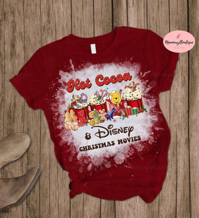 Christmas Pooh Pajamas Set, Disney Pooh Pyjamas, Pooh And Friends Xmas Pajamas, Winnie The Pooh Set Of Pajamas 5