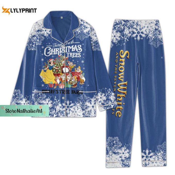 Christmas Snow White Pajamas, Snow White Pyjamas, Seven Dwarfs Thick Pajamas 1