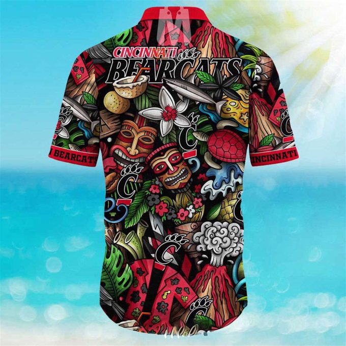 Cincinnati Bearcats Ncaa Mens Floral Special Design Hawaiian Shirt 4