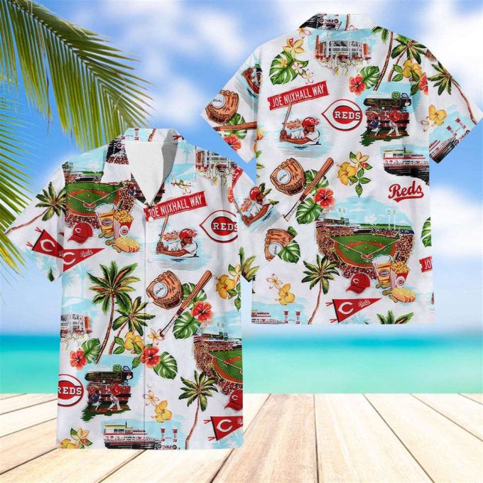 Cincinnati Reds Scenic Hawaiian Shirt 2