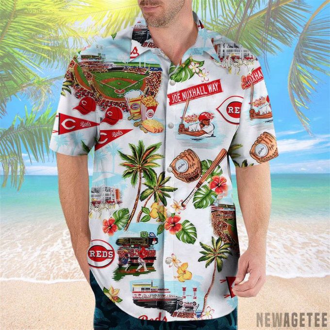 Cincinnati Reds Scenic Hawaiian Shirt 3