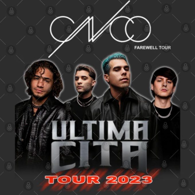 Cnco 2023 Concert Shirt, Cnco Ltima Cita Farewell Tour 2023 Shirt 3