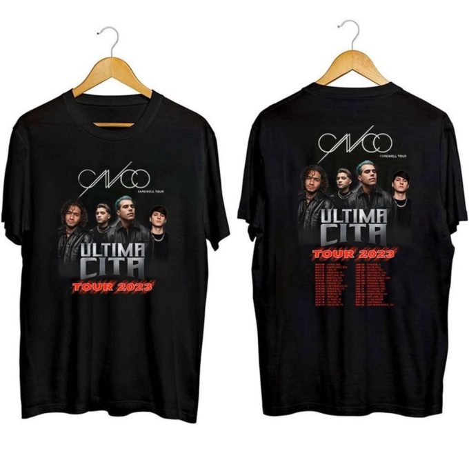 Cnco 2023 Concert Shirt, Cnco Ltima Cita Farewell Tour 2023 Shirt 5