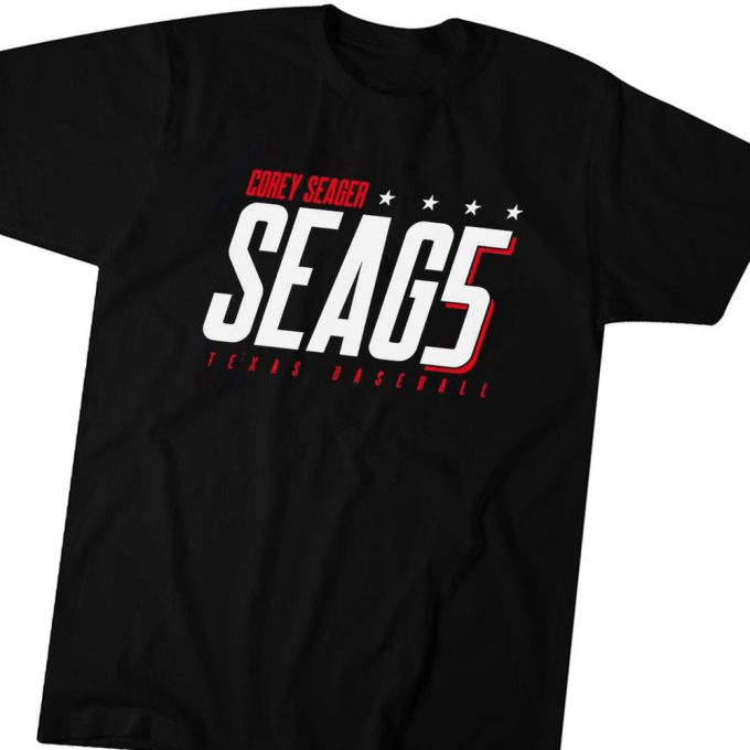 Corey Seagar Texas Rangers Seag 5 Logo Shirt Hoodie 3
