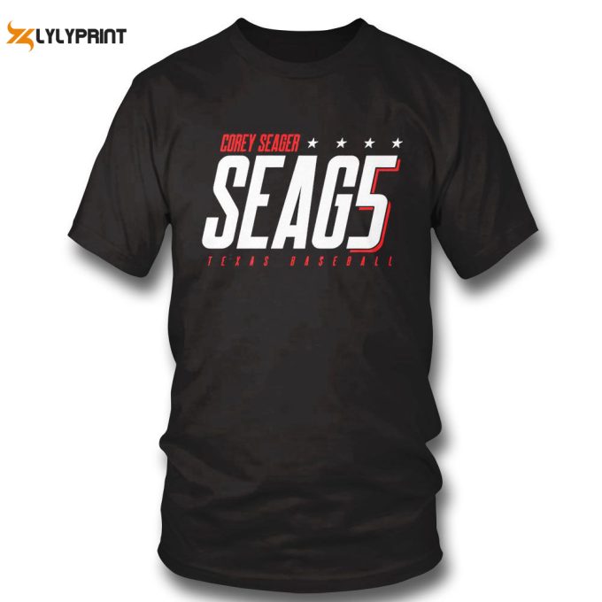 Corey Seagar Texas Rangers Seag 5 Logo Shirt Hoodie 1