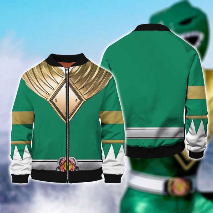 Costume Green Ranger,Green Ranger Mmpr Cosplay 3D Hoodie 3