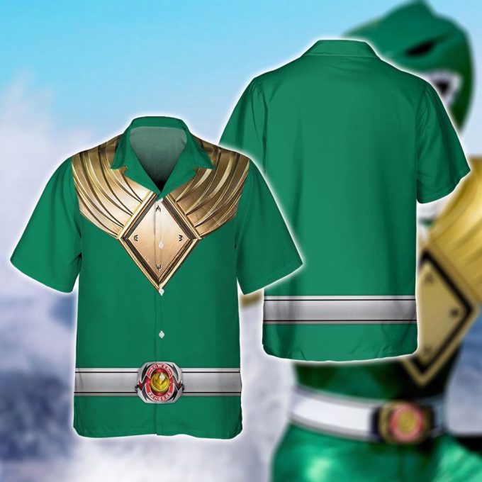 Costume Green Ranger,Green Ranger Mmpr Cosplay 3D Hoodie 4