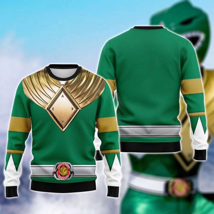 Costume Green Ranger,Green Ranger Mmpr Cosplay 3D Hoodie 6