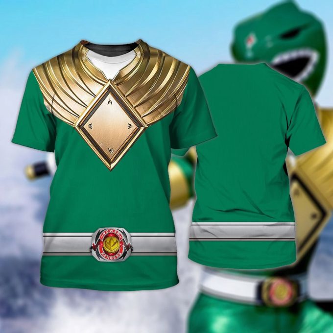 Costume Green Ranger,Green Ranger Mmpr Cosplay 3D Hoodie 7