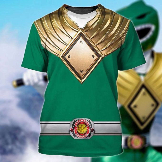 Costume Green Ranger,Green Ranger Mmpr Cosplay 3D Hoodie 8