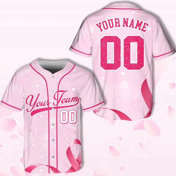 Custom Glitter Team Name And Number Baseball Jersey For Men Women