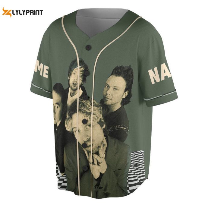 Custom Name 5 Seconds Of Summer Baseball Jersey, 5S0S Tour Shirt 1