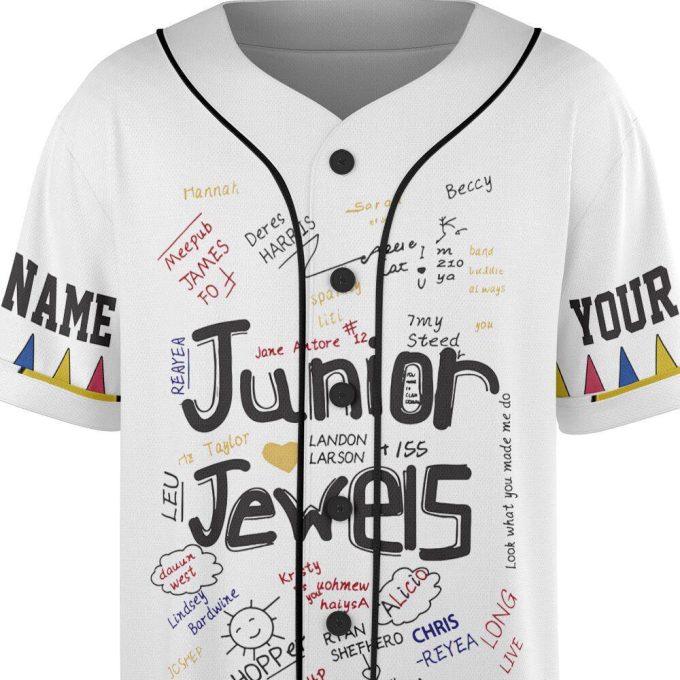 Custom Name And Number Junior Jewels Music Baseball Jersey 5