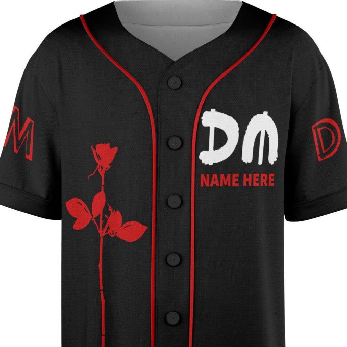 Custom Name Depeche Mode Baseball Jersey, Depeche Mode Tour Shirt 5