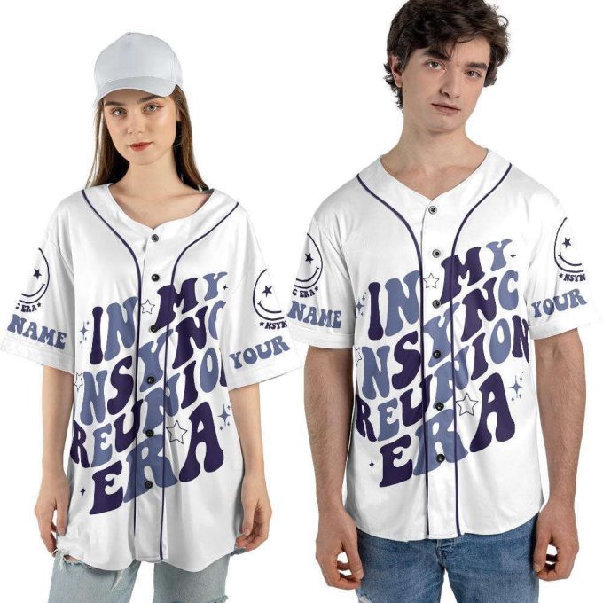 Custom Name In My Nsync Reunion Era Music Baseball Jersey, Nsync Boy Band 90S 2023 3