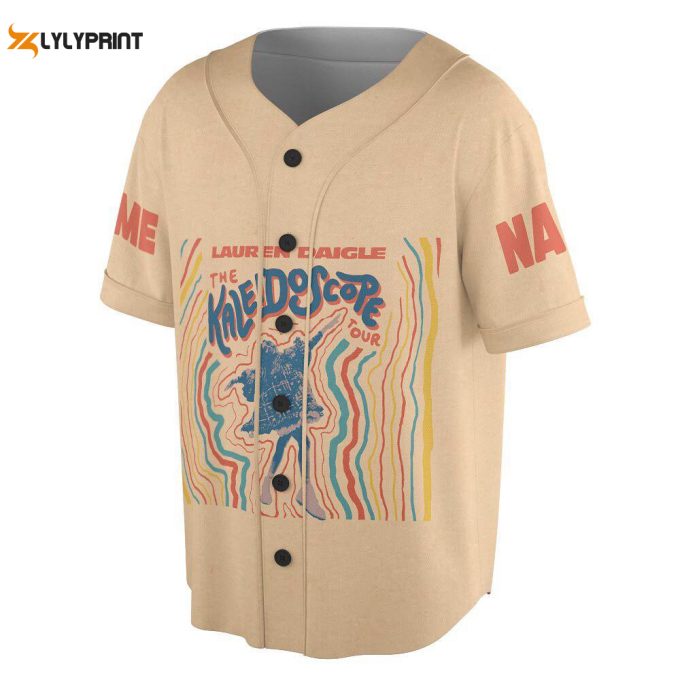 Custom Name Lauren Daigle Music Baseball Jersey 1