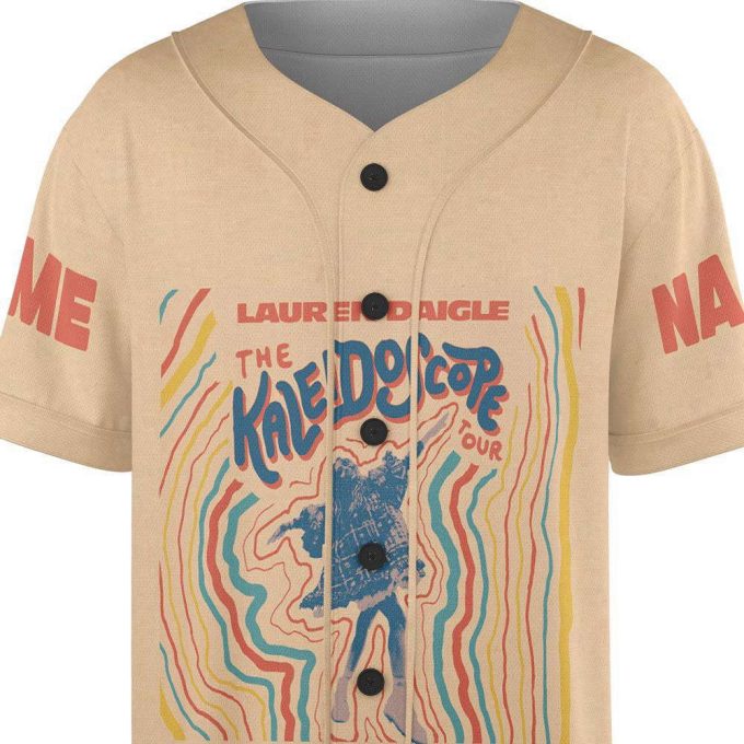 Custom Name Lauren Daigle Music Baseball Jersey, Kaleidoscore 2023 Tour Shirt 5