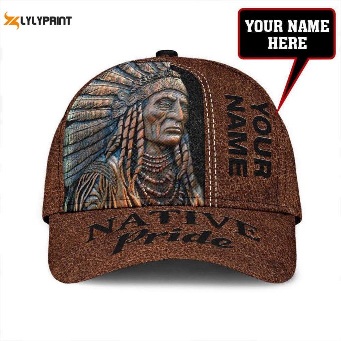 Custom Name Native American Classic Cap 1