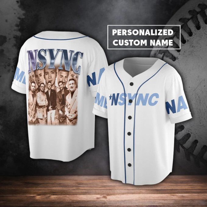 Custom Name Nsync 2023 Baseball Jersey, Nsync Boy Band Forever Christmas 4