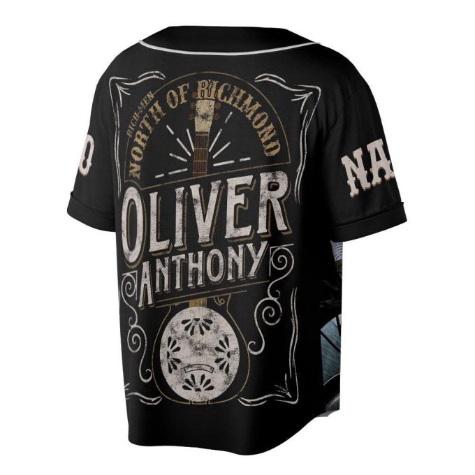 Custom Name Oliver Anthony Baseball Jersey, Rich Men North Of Richmond Country Music Lover 2