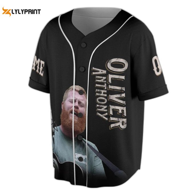 Custom Name Oliver Anthony Baseball Jersey, Rich Men North Of Richmond Country Music Lover 1