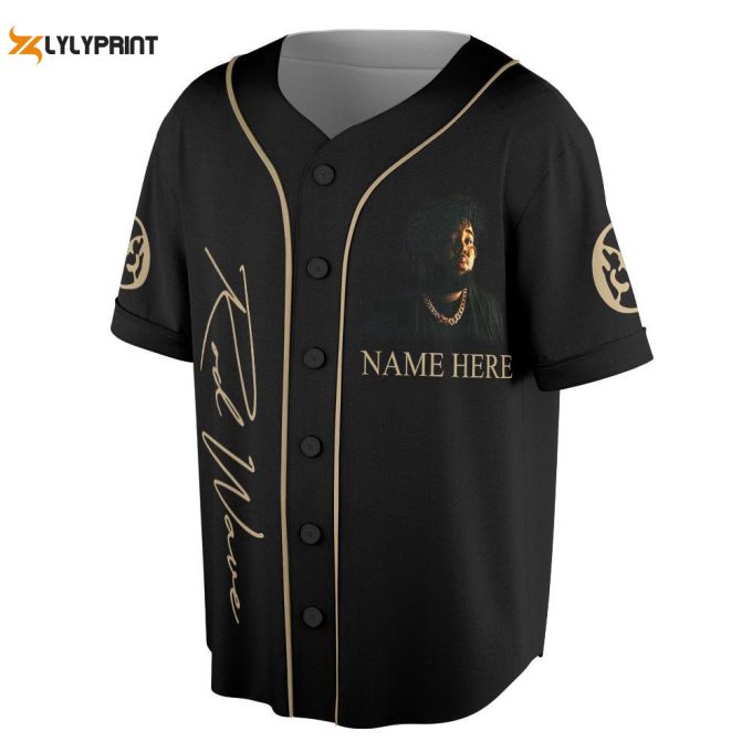 Custom Name Rod Wave Rap Baseball Jersey, Rod Wave Nostalgia Tour Shirt 1