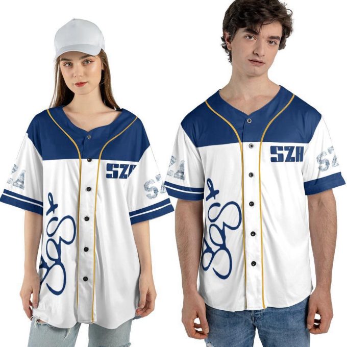 Custom Name Sza Music Baseball Jersey For Men Women, Sza Sos Album Signature Tour 3