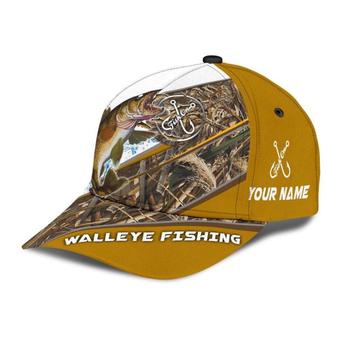 Personalized Walleye Fishing Hat With Custom 3D Design - Perfect Gift 6