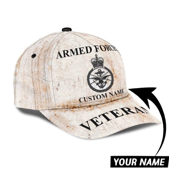 British Veteran Armed Forces Classic Cap - Custom Name Xt Hht13042103 2