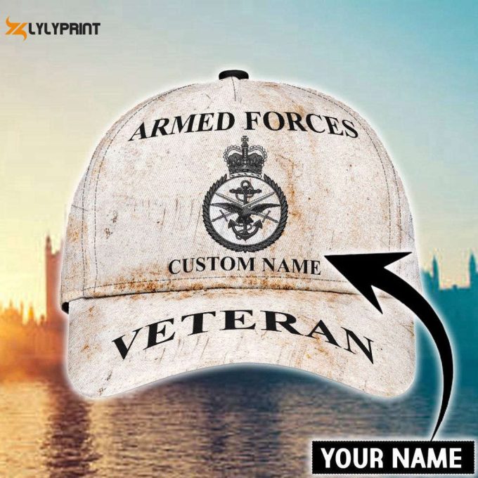 British Veteran Armed Forces Classic Cap - Custom Name Xt Hht13042103 1