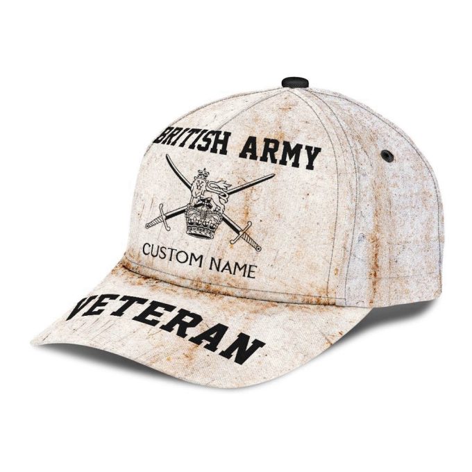 Custom Name Xt British Veteran Army Classic Cap Mh12042101 Printed Baseball Cap Gift 2