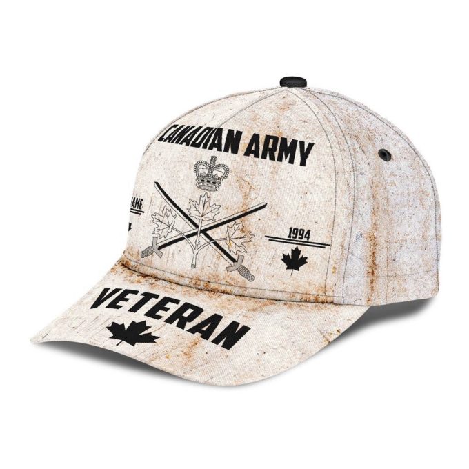 Personalized Canadian Army Classic Cap - Custom Name Xt Baseball Cap Gift 3