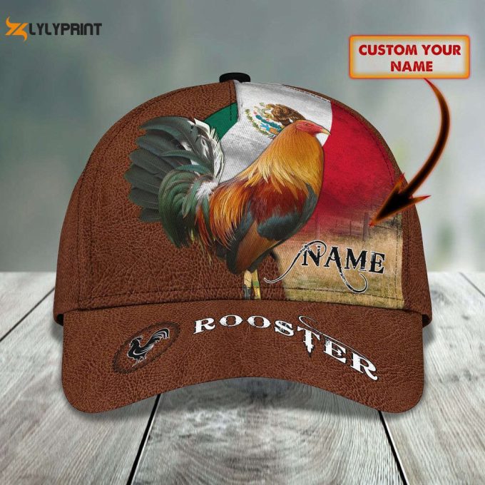 Custom Rooster 3D Printed Cap - Personalized Design Gift 1