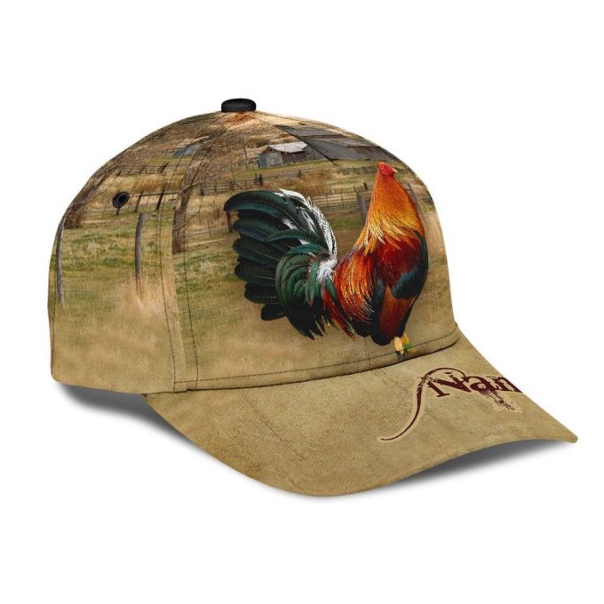 Custom Rooster Cap - Unique 3D Printed Personalized Hat Gift 2