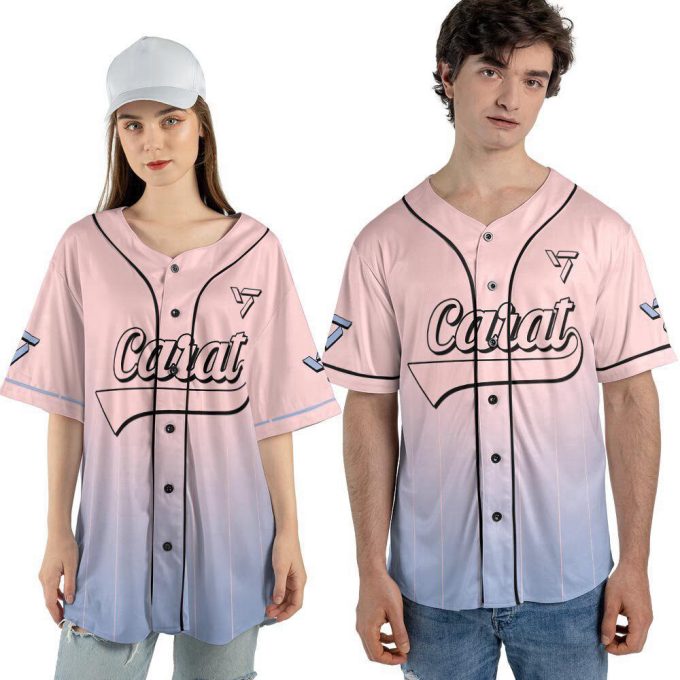 Custom Seventeen Kpop Baseball Jersey For Men Women 3