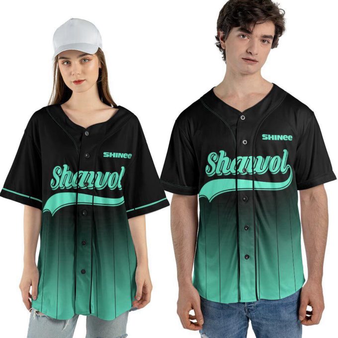 Custom Shinee Kpop Baseball Jersey For Men Women 3