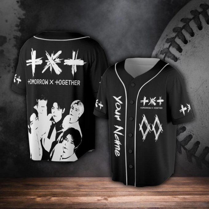 Custom Txt Kpop Baseball Jersey For Men Women 7