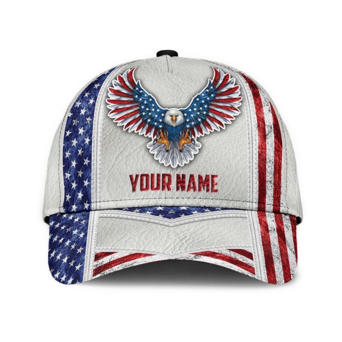 Customize Name Us Eagle All Over 3D Design Print Cap Sn20042103 Printed Baseball Cap Gift 3