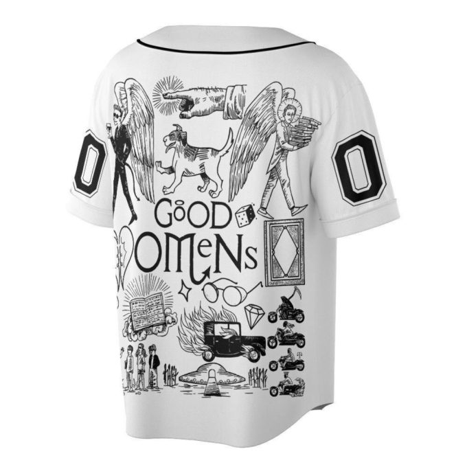 Customized Bad Omens Baseball Jersey For Men Women, Bad Omens Album Lyrics Art Tattoo Jersey 2