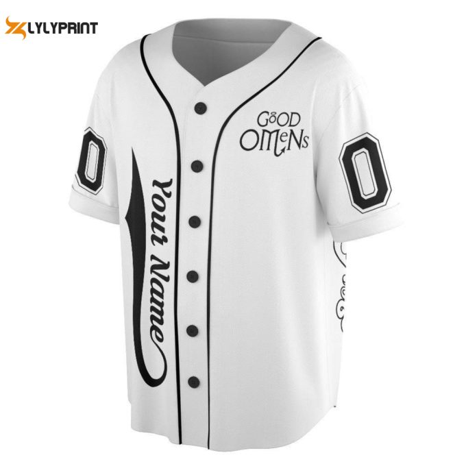 Customized Bad Omens Baseball Jersey For Men Women, Bad Omens Album Lyrics Art Tattoo Jersey 1