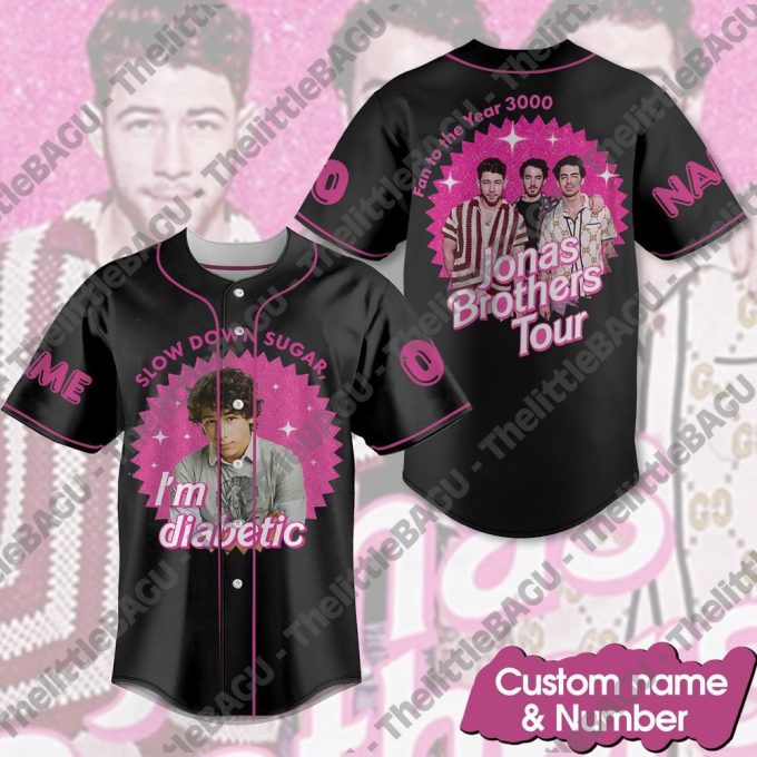 Customized Jonas Brothers Tour Baseball Jersey 1