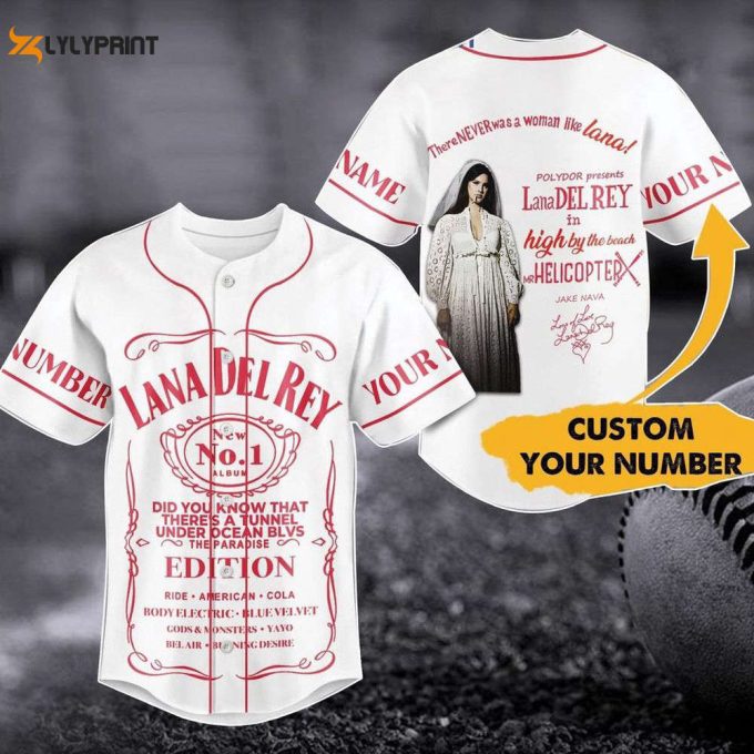 Customized Lana Del Rey Baseball Jersey 1