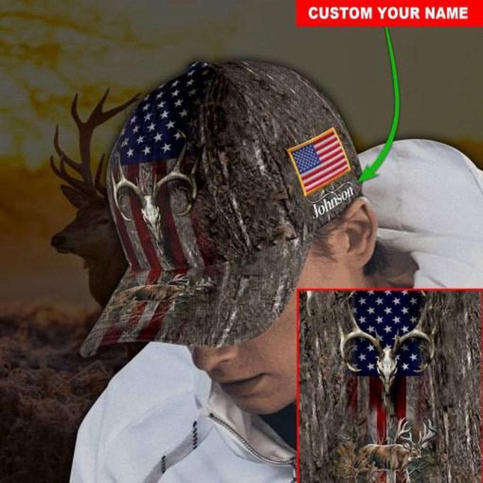 Deer Hunter American Flag Cap 2